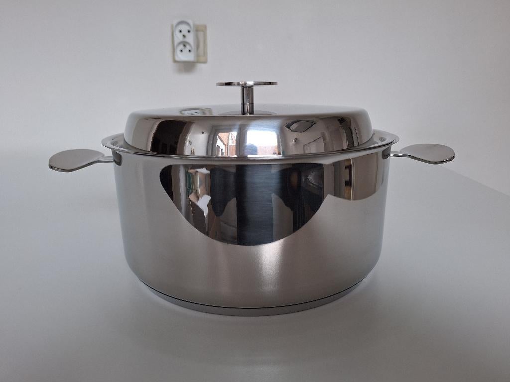 Vanstahl inductie kookpot inox diameter 25cm 11,7cm hoog, Ophalen, Nieuw, Inox