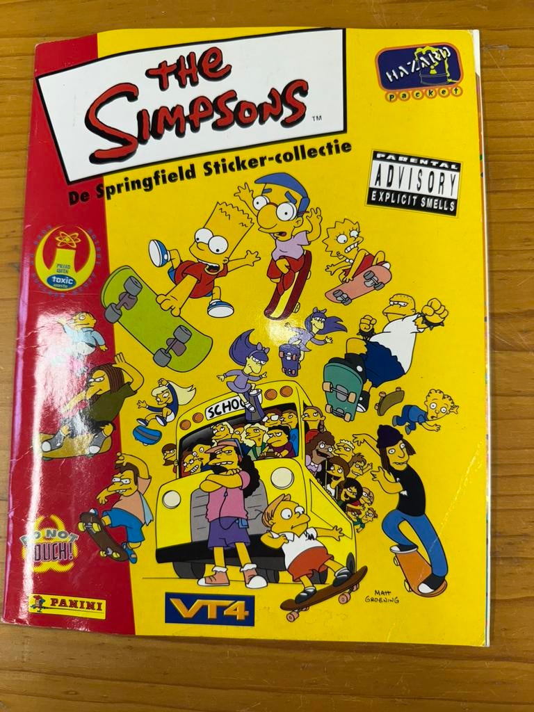 Stickerboek The Simpsons (niet compleet), Verzamelen, Ophalen of Verzenden, Gebruikt, Strip of Tekenfilm