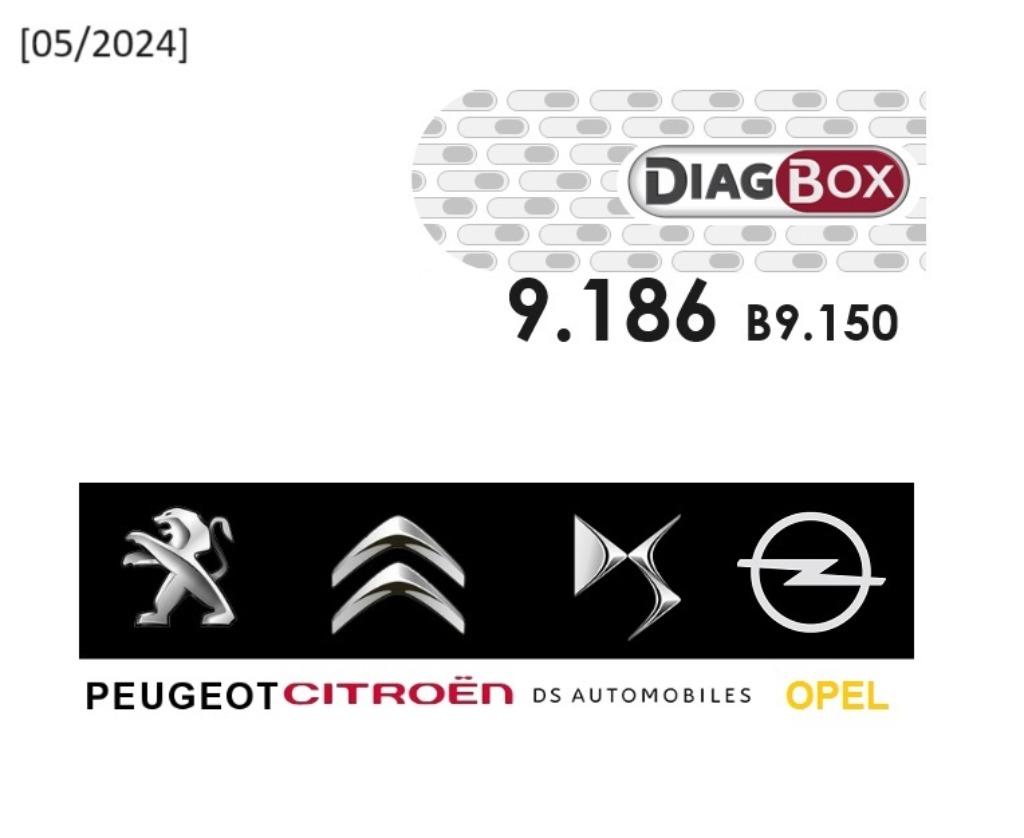 DIAGBOX LEXIA 9.186 2024 voor Peugeot Citroen DS Opel-Vauxha, Auto diversen, Autogereedschap, Nieuw, Ophalen of Verzenden