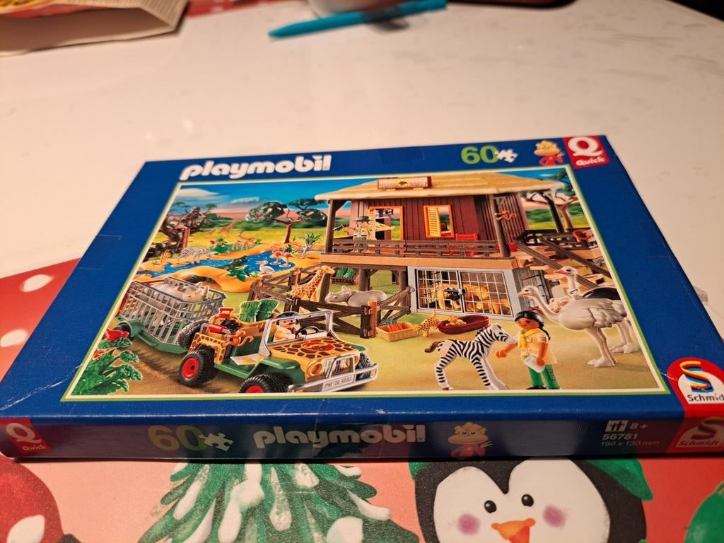 Playmobil puzzel 60 stuks Quick, Ophalen of Verzenden, Zo goed als nieuw