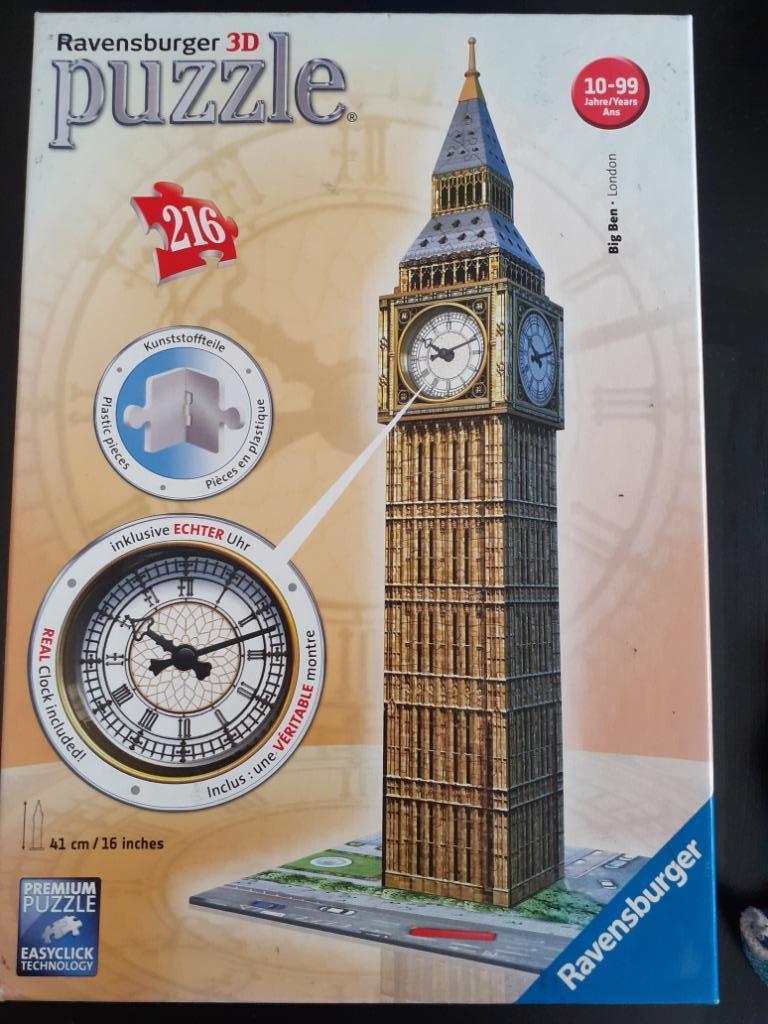 3Dpuzzel Big Ben, Ophalen of Verzenden, Gebruikt, Rubik's of 3D-puzzel
