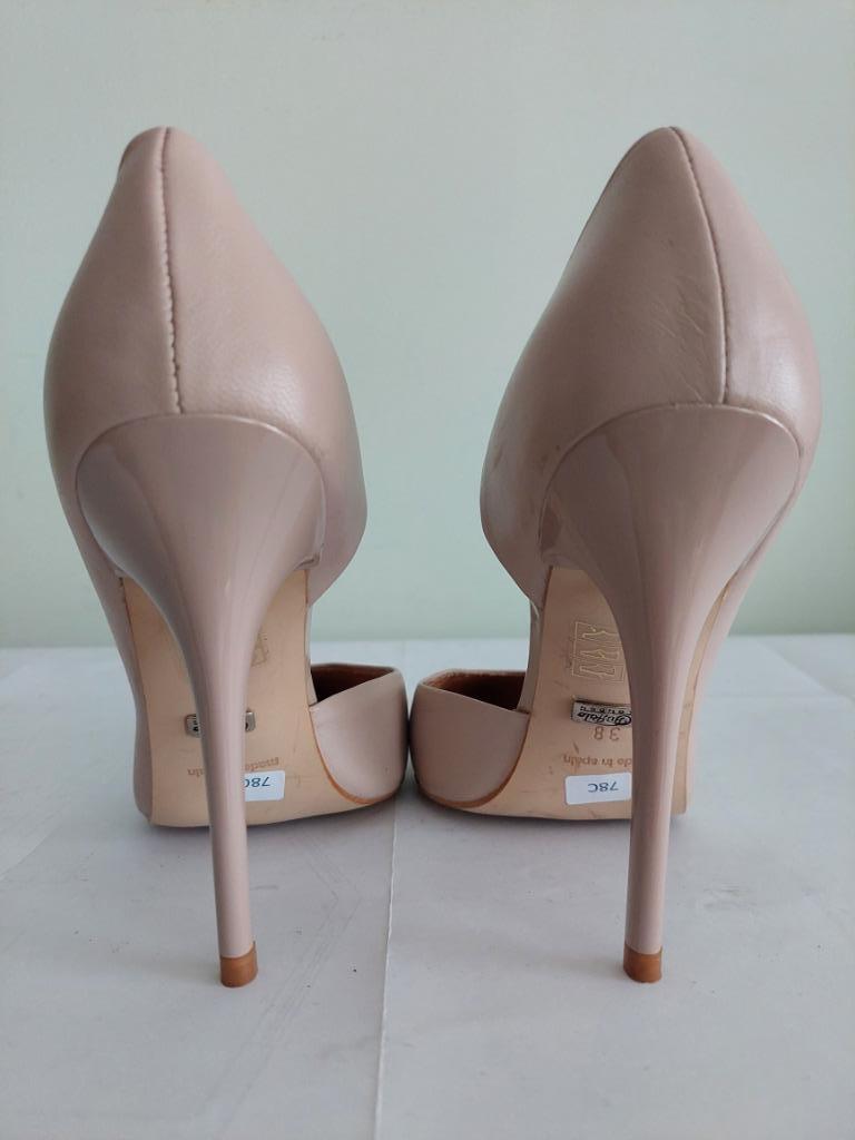 78C* BUFFALO LONDON sexy nude leren pumps (38), Pumps, Overige kleuren, Verzenden, Nieuw