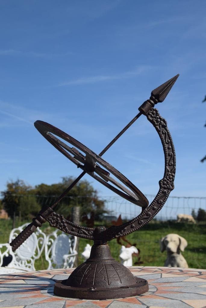 Cadran solaire en fonte patinée, Jardin & Terrasse, Enlèvement ou Envoi, Neuf