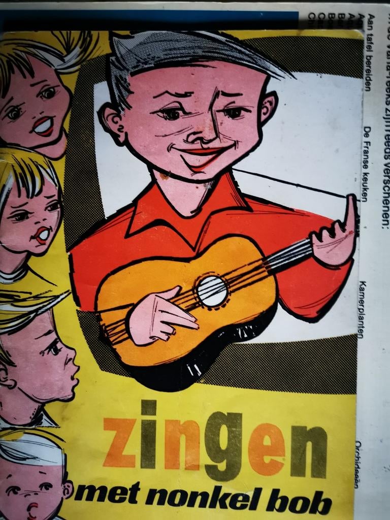 Zingen met nonkel Bob, uit de BRT televisiereeks 60's & 70's, Muziek en Instrumenten, Bladmuziek, Ophalen of Verzenden, Les of Cursus