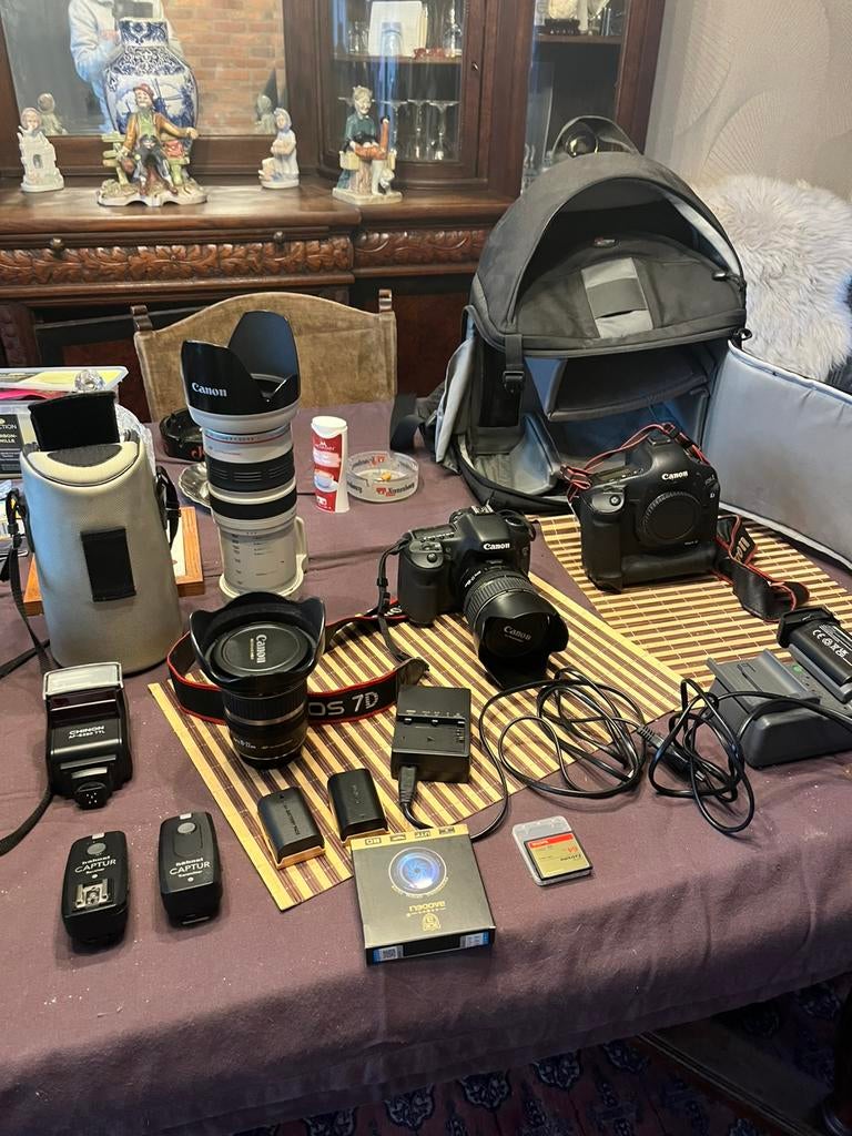 Canon eos7d + eos 1, Audio, Tv en Foto, Fotocamera's Digitaal, Ophalen, Gebruikt, Spiegelreflex, Canon