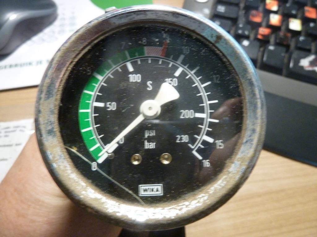 manometer 0 tot 16 bar, Tuin en Terras, Waterpompen, Ophalen of Verzenden, Gebruikt
