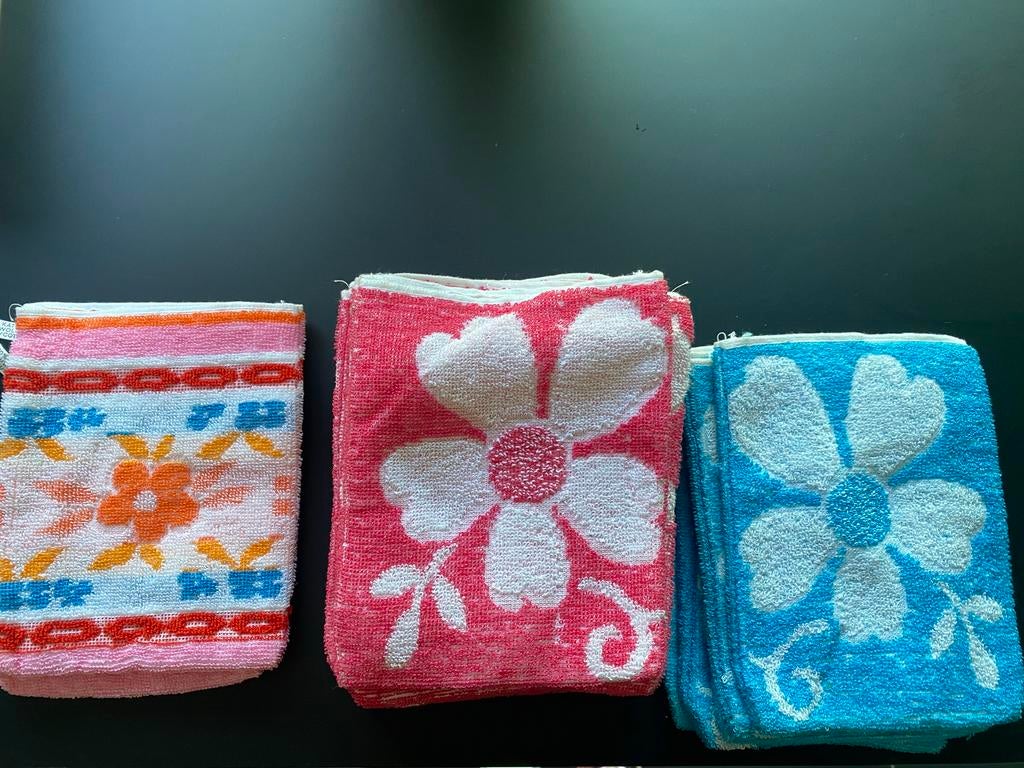 Nieuwe vintage washandjes. 17 stuks., Ophalen of Verzenden, Nieuw