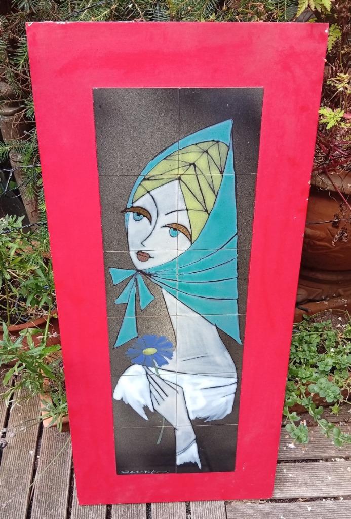 Carrelage en céramique Tableau Capra, Antiquités & Art, Enlèvement