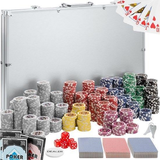 Pokerset Tectake - 1000 delig, Ophalen, Zo goed als nieuw