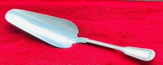 Pelle à gâteau ancienne argent massif – Wiskemann – 28 cm ., Antiquités & Art, Antiquités | Argent & Or, Argent, Enlèvement ou Envoi