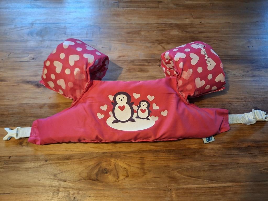 Zwemvest pinguins roze 15 tot 30 kg, Ophalen, Zo goed als nieuw, Meisje, Zwem-accessoire