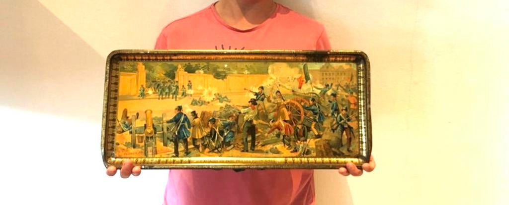 1905, 75 ans d'indépendance, Belgique, plateau, Collections, Enlèvement ou Envoi, Armée de terre, Autres types