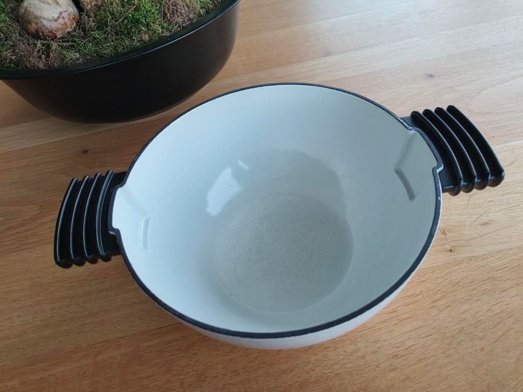 Vintage kookpot Le Creuset, Huis en Inrichting, Ophalen, Gietijzer, Zo goed als nieuw, Keramische plaat