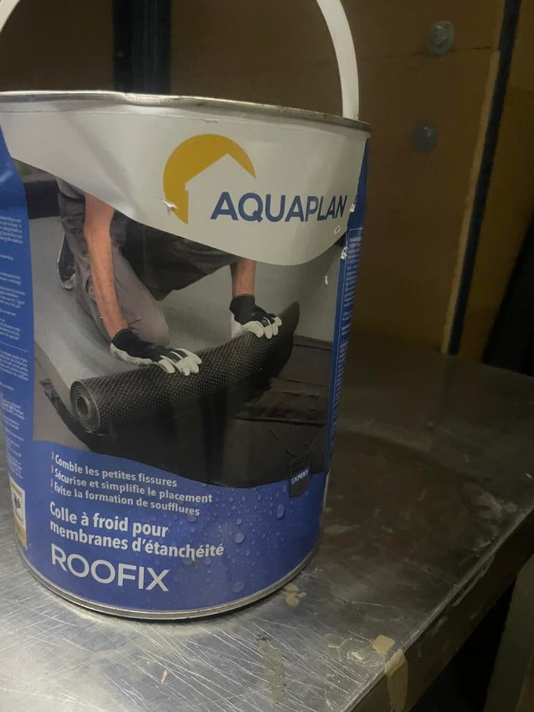 Colle à froid Aquaplan Roofix – 5 kg (5 L) étanchéité toit, Enlèvement ou Envoi, Comme neuf