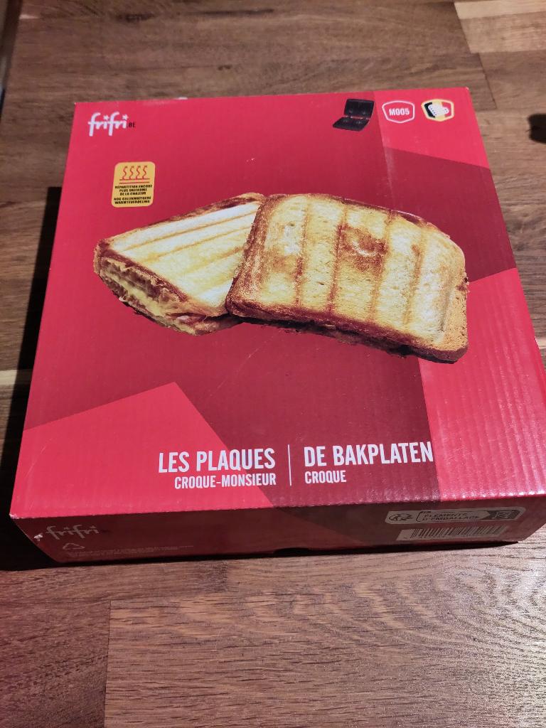 Plaques Croque-Monsieur pour gaufrier frifri M005, Enlèvement ou Envoi, Plaques amovibles, Neuf