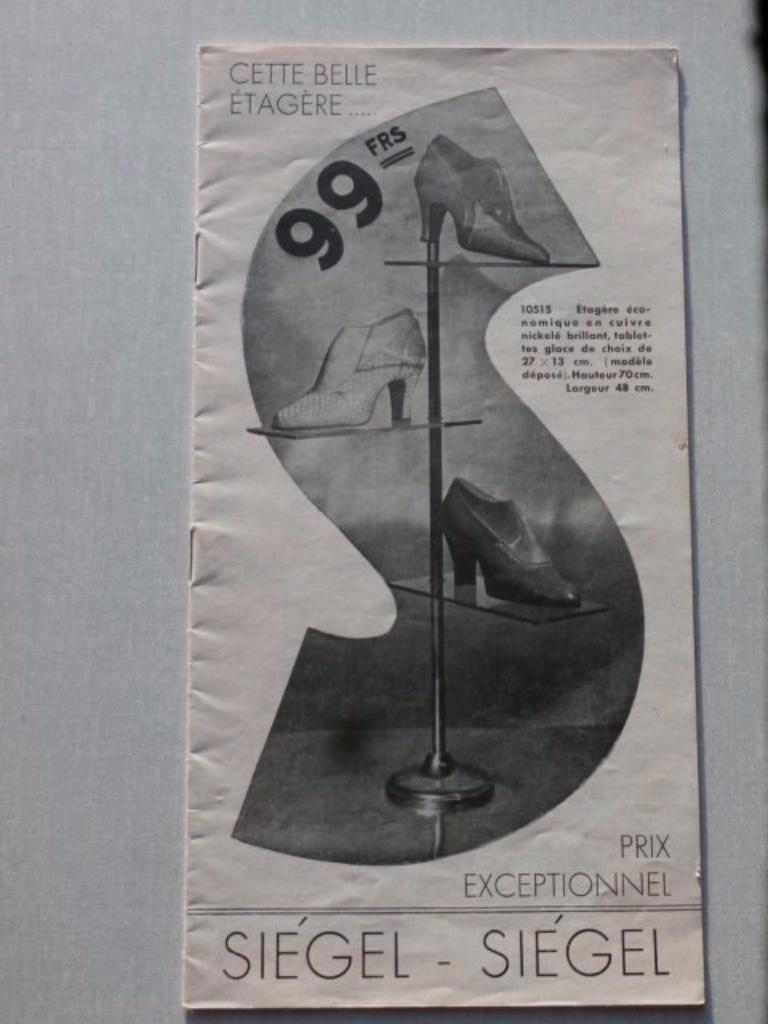 Catalogue SIEGEL étagères pour chaussures (1931), Antiquités & Art, Antiquités | Livres & Manuscrits, Enlèvement ou Envoi