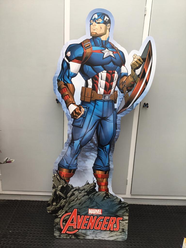 Stand-up en carton Avengers Captain America, Collections, Enlèvement, Comme neuf, Film, Figurine ou Poupée