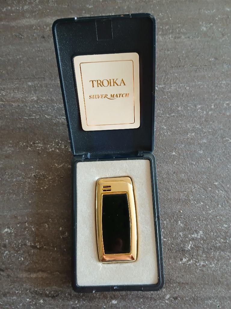 Briquet Silver Match Troika, Collections, Enlèvement, Utilisé, Briquet