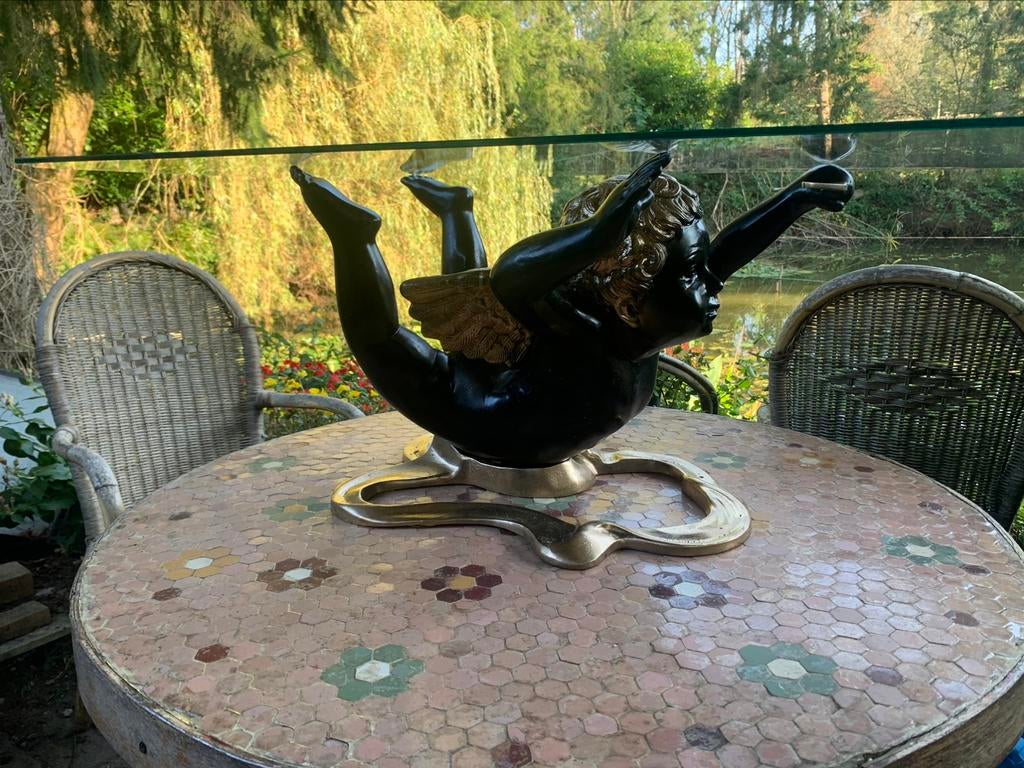 mid century table salon  angels  blackamoor 1950 cupidon, Antiquités & Art, Enlèvement