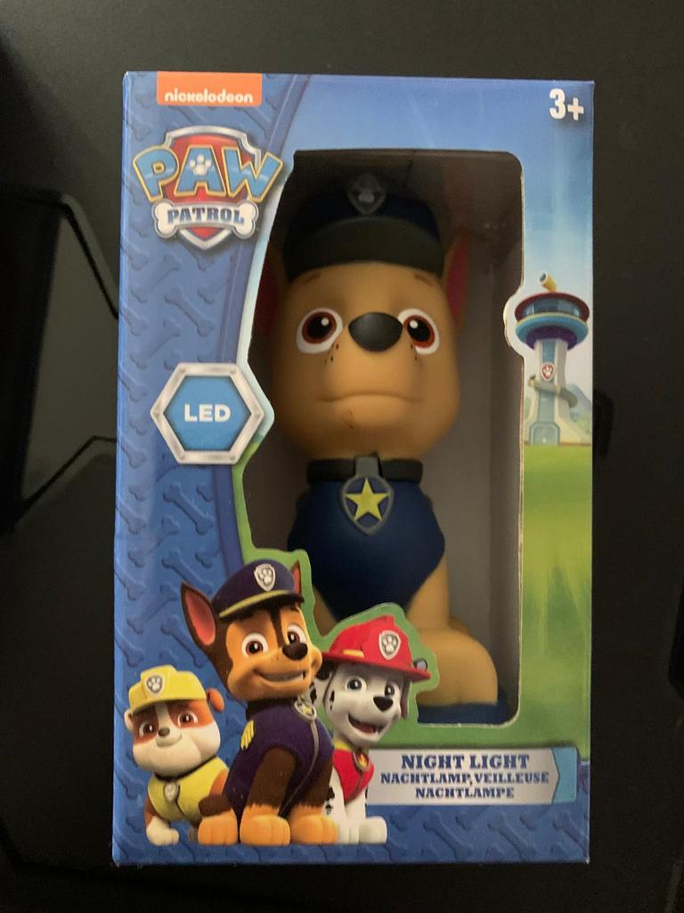 Nachtlamp - Paw Patrol - Chase, Ophalen of Verzenden, Zo goed als nieuw