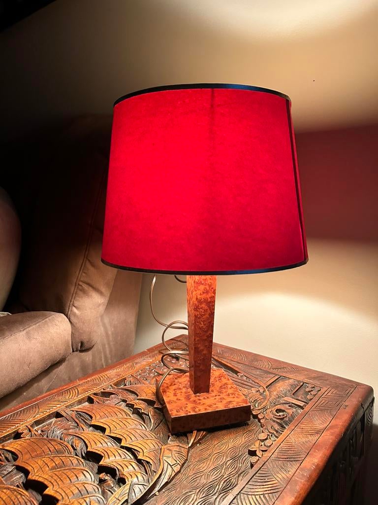 Lampe de table Art Deco, Maison & Meubles, Lampes | Lampes de table, Utilisé, Moins de 50 cm, Bois, Enlèvement ou Envoi