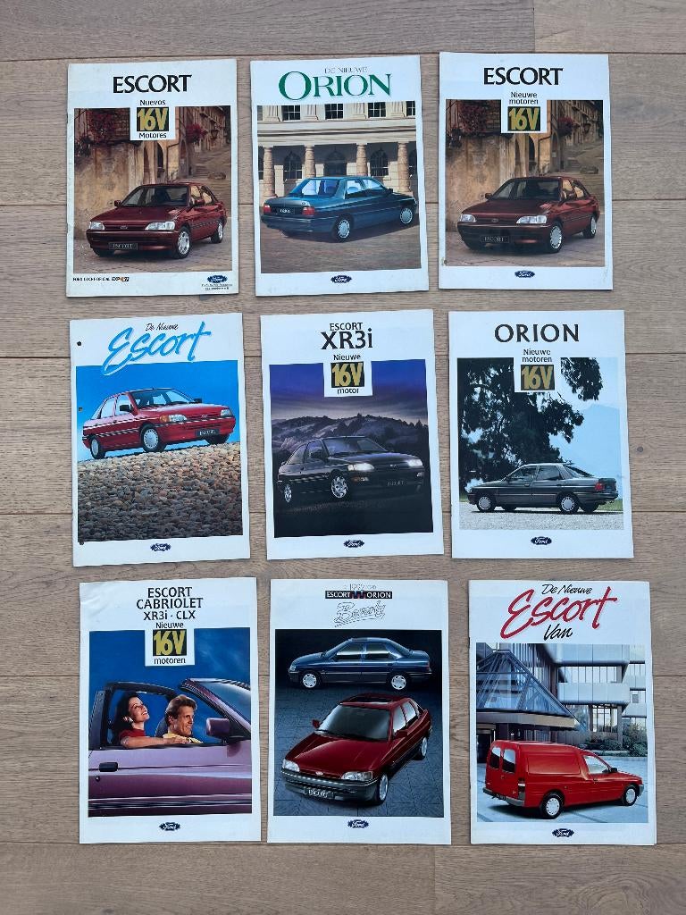 DÉPLIANTS FORD ESCORT, Livres, Autos | Brochures & Magazines, Ford, Enlèvement ou Envoi