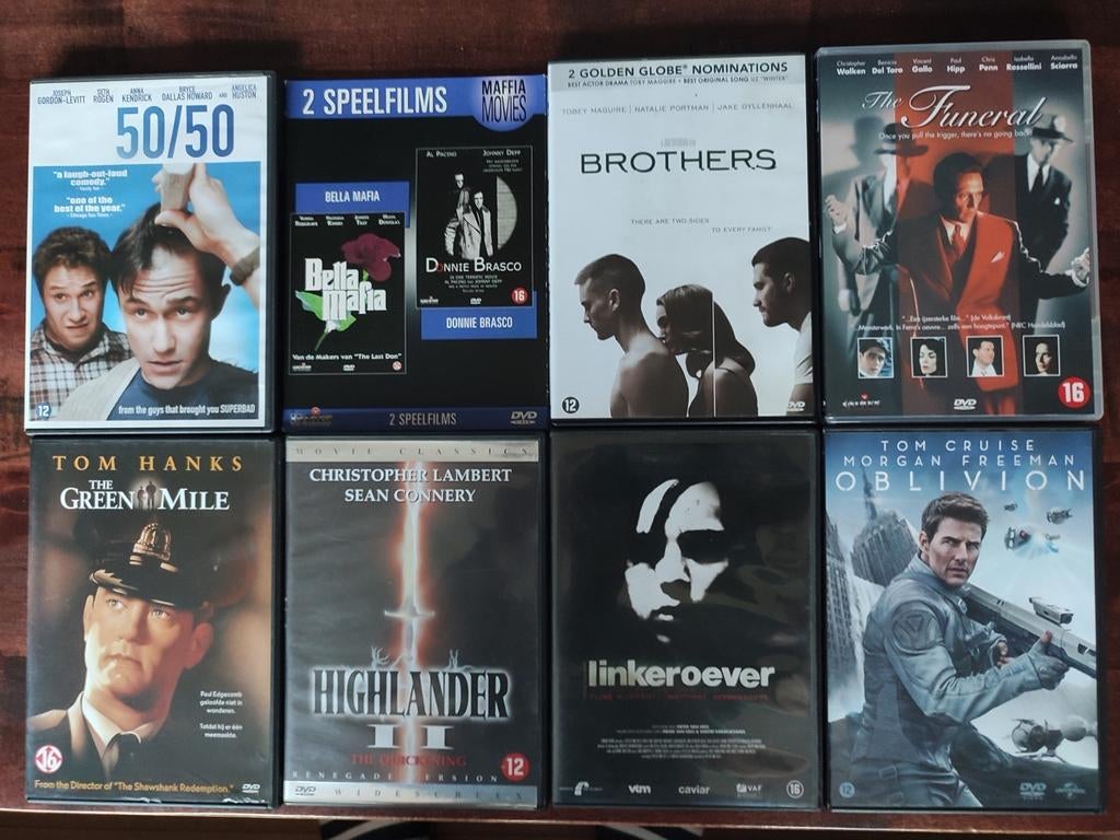 8x DVD : DIVERSE FILMS  (zie beschrijving), Ophalen of Verzenden, Zo goed als nieuw