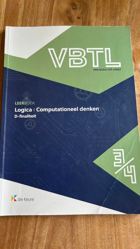 VBTL 3 – leerboek logica & computationeel denken , Boeken, Ophalen of Verzenden, Nieuw, Nederlands