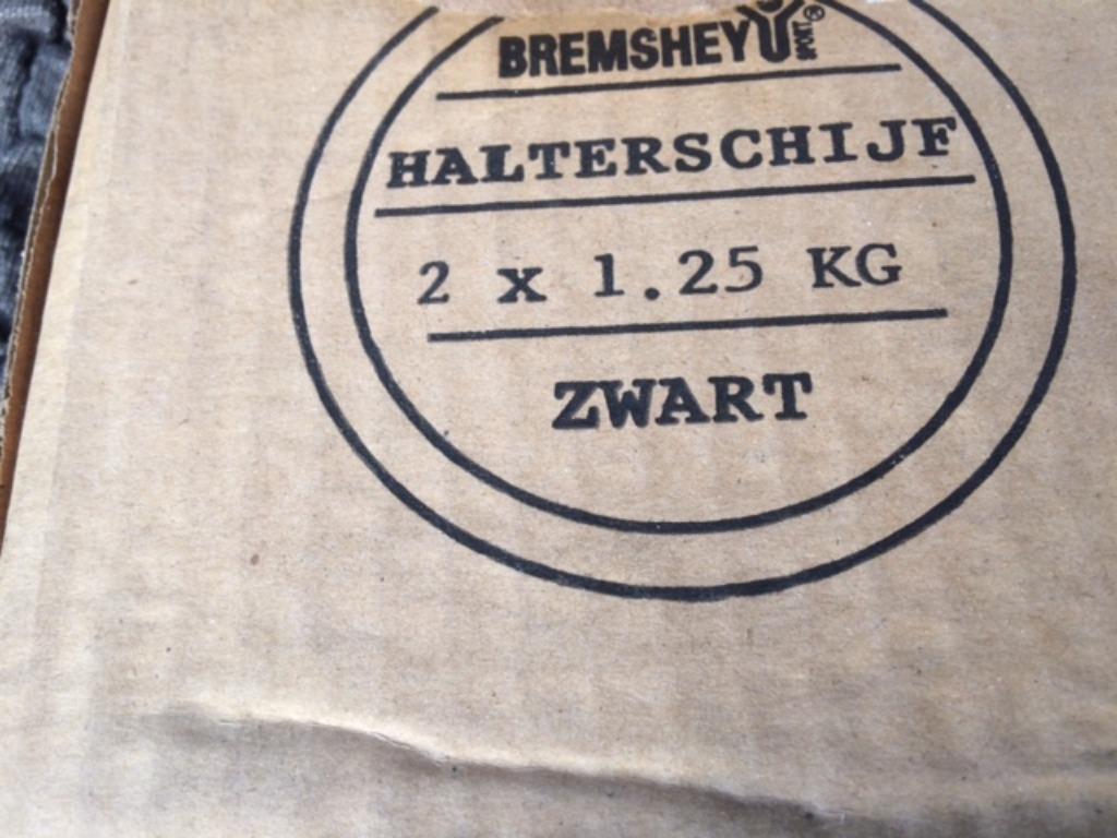 NEW lot halterschijven/gewicht 1.25 kg, Ophalen of Verzenden, Nieuw, Benen, Halterschijven