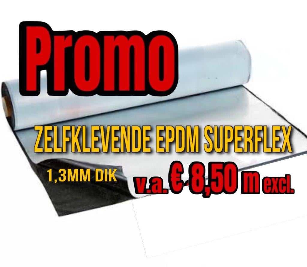 Zelfklevende EPDM Rubberfolie € 8,50m excl. btw, Doe-het-zelf en Bouw, Dakpannen en Dakbedekking, Ophalen, Overige materialen