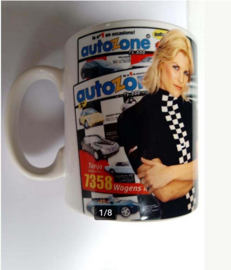 Kop Tas Mok Tanja Dexters Autozone .be UNIEK COLLECTOR, Verzamelen, Ophalen of Verzenden, Zo goed als nieuw, Film, Gebruiksvoorwerp