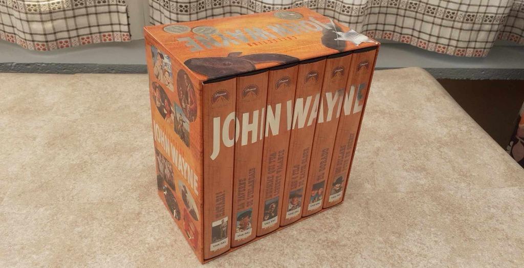 vhs coffret john wayne, Ophalen of Verzenden, Zo goed als nieuw