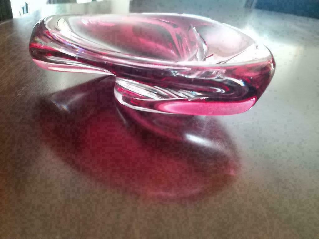 Val Saint Lambert: vide-poches ou cendrier diam 15 H 4 cm, Antiquités & Art, Enlèvement ou Envoi