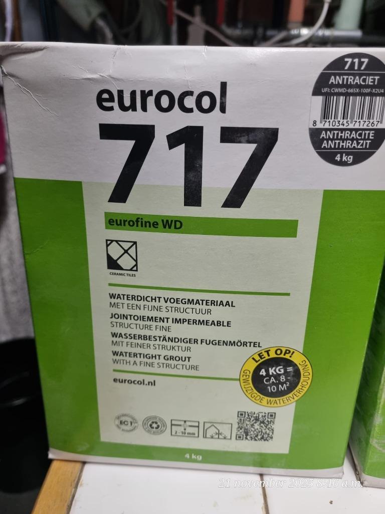 Voegmiddel tegels  - antraciet, Ophalen, Nieuw, Vloertegels