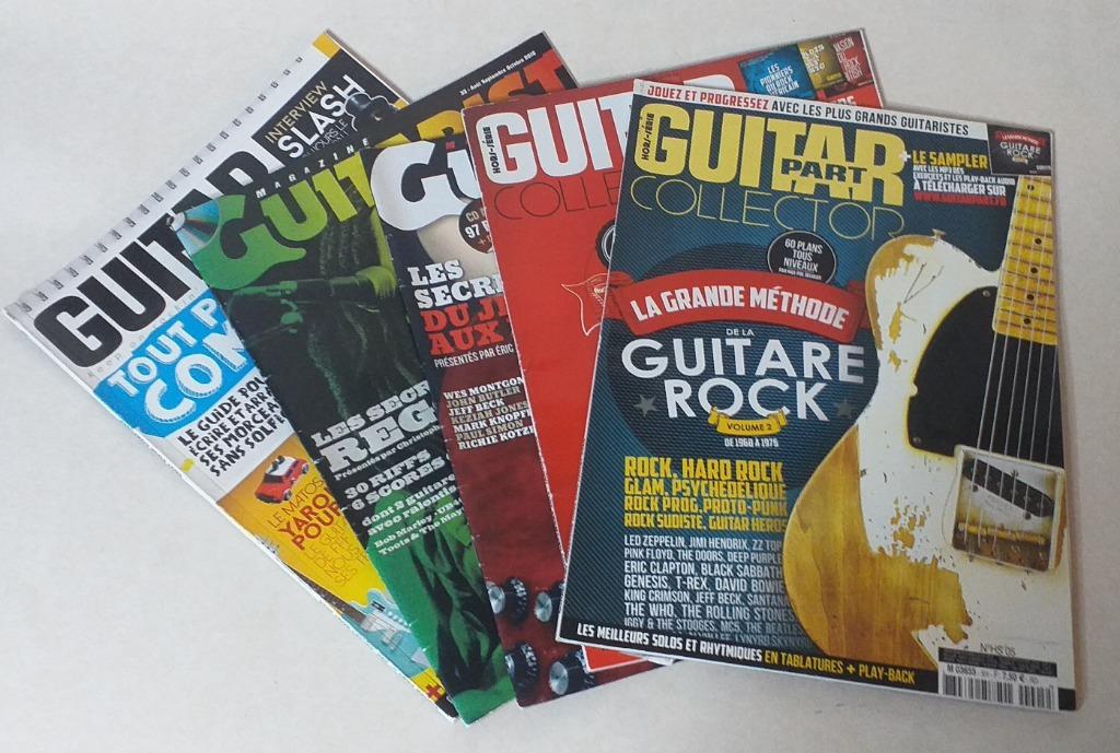 magazines de guitare: Guitar Part(3x) + Guitarist Pedago(2x), Enlèvement ou Envoi
