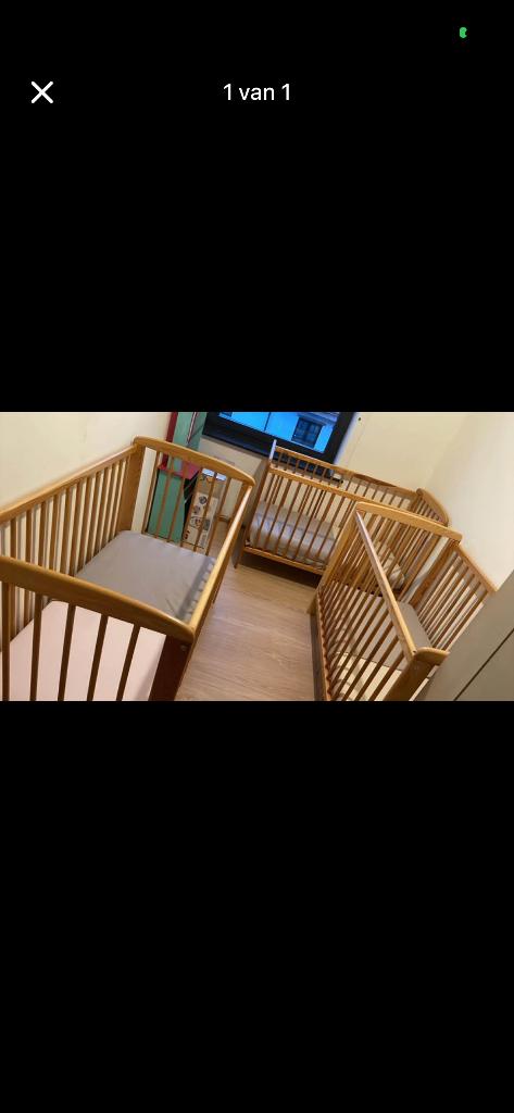 Babybed, Matelas, Moins de 70 cm, Enlèvement, Utilisé