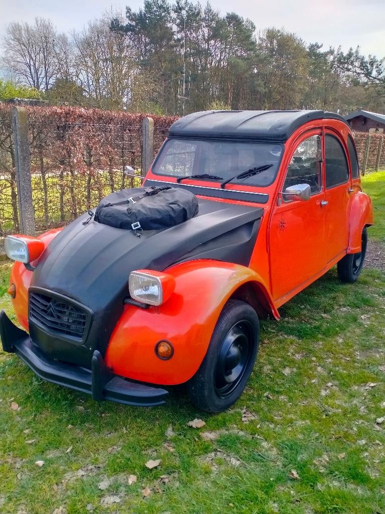 Citroën 2CV6, Auto's, Voorwielaandrijving, 4 deurs, 602 cc, Zwart