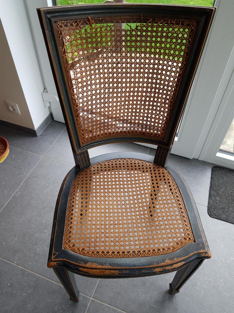 6 chaises de salle-à-manger à restaurer - à donner, Enlèvement