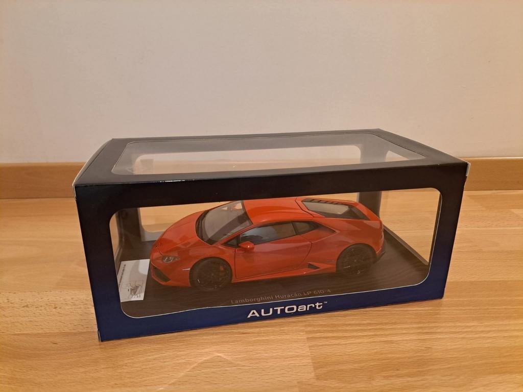 Lamborghini Huracan LP610-4 AUTOART Rood 1/18 Nieuw, Hobby en Vrije tijd, Modelauto's | 1:18, Nieuw, Auto, Autoart, Ophalen of Verzenden