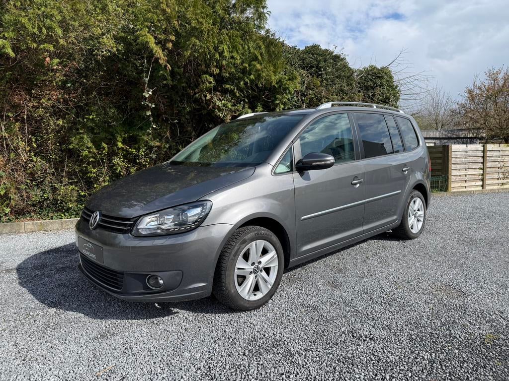VW Touran 1.6 TDi Highline DSG* XENON* 7 ZIT* GPS, Auto's, Euro 5, Monovolume, Zwart, 4 cilinders