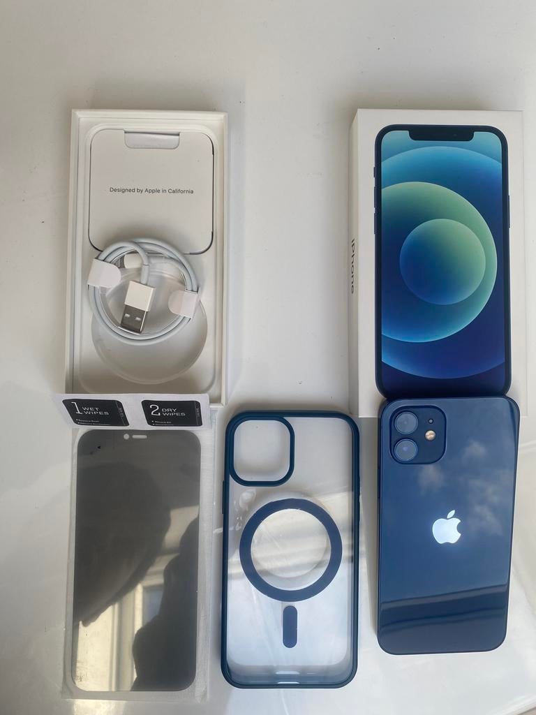 Iphone 12 128 Go bleu foncé, Télécoms, Téléphonie mobile | Apple iPhone, 128 GB, Enlèvement ou Envoi, Comme neuf, IPhone 12