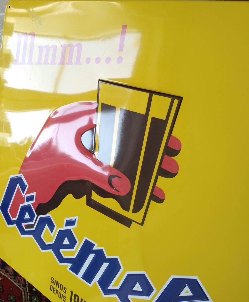 CECEMEL Est 1949 by Nutricia., Collections, Marques & Objets publicitaires, Utilisé, Panneau publicitaire, Enlèvement ou Envoi