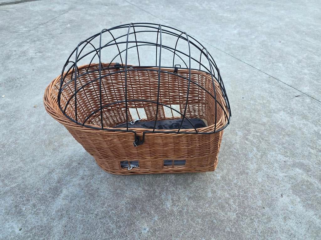 Basil fietsmand groot model  57x33x47cm metalen kooi-ketting, Fietsen en Brommers, Ophalen, Fietsmand