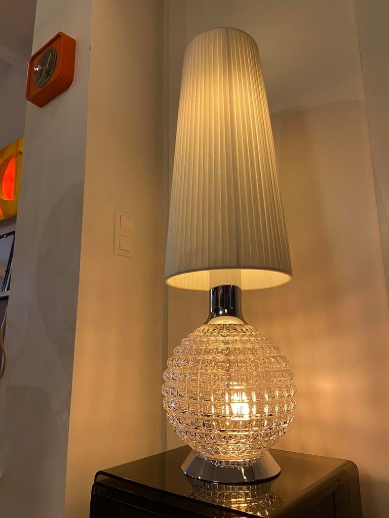 Lampe design vintage, 75 cm ou plus, Enlèvement ou Envoi, Vintage space age design mid century modern retro, Tissus