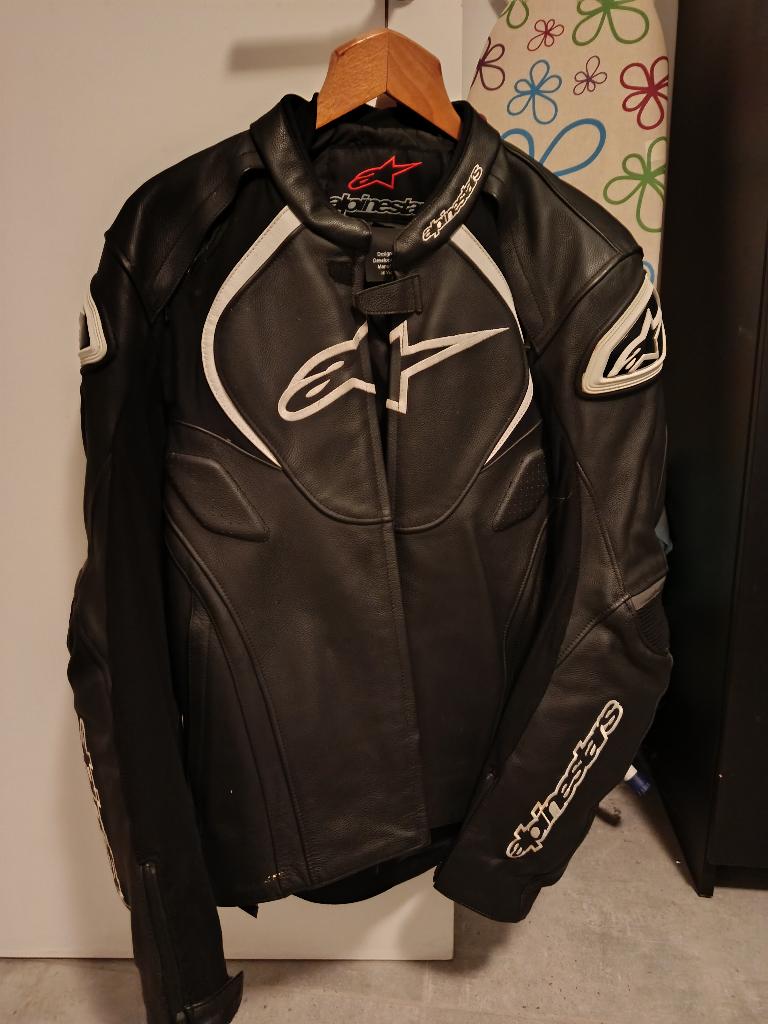 Blouson Moto Cuir ALPINESTARS - Très Peu Servi, Seconde main, Manteau | cuir, Enlèvement, Alpinestars