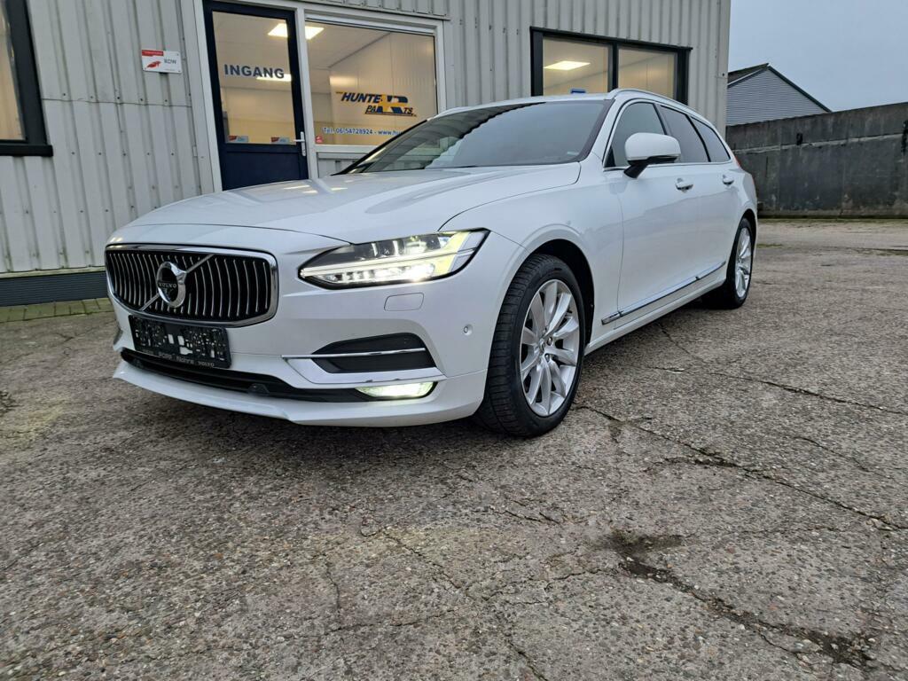 Volvo V90 2.0 D5 AWD Inscription , 707 Crystal White Pearl, Gebruikt, Volvo, Volvo
