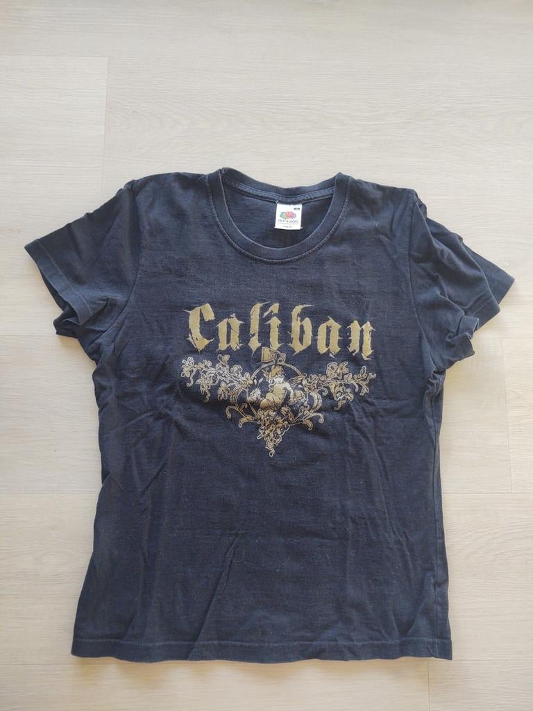 T-shirt - Caliban - band t-shirt - maat M (vrouw), Maat 38/40 (M), Zwart, Fruit of loom, Ophalen of Verzenden