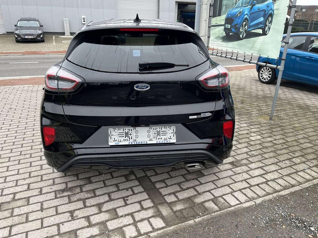 Ford Puma Ecoboost mHEV ST-Line X AUT/ 16000 KM! DRIVER ASSI, Automaat, Leder en Stof, Zwart, 5 zetels