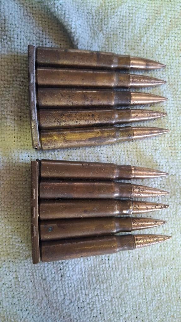 2 Duitse clips uit de Tweede Wereldoorlog. Mosseur, Verzamelen, Ophalen of Verzenden