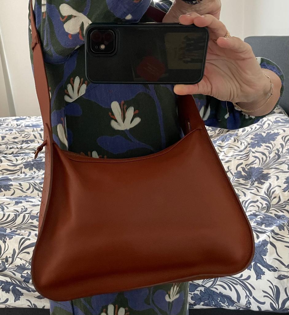 Delvaux handtas, Handtassen en Accessoires, Tassen | Damestassen, Ophalen of Verzenden, Zo goed als nieuw, Bruin, Handtas